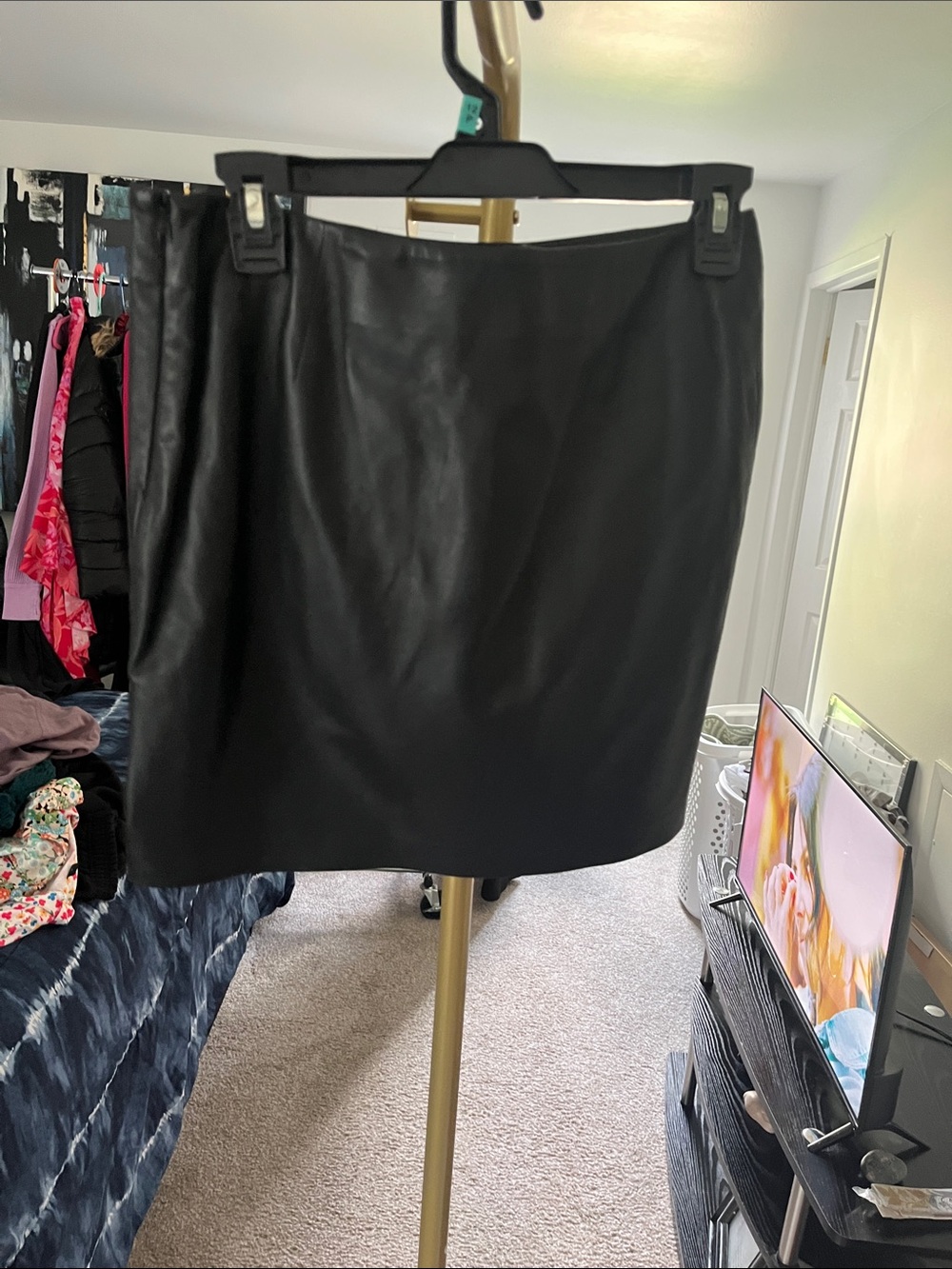 MICHAEL KORS LEATHER SKIRT -4